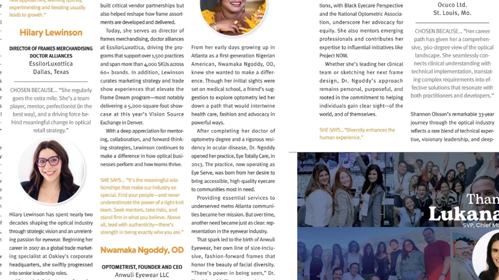 Most Influential Women In Optical 2025